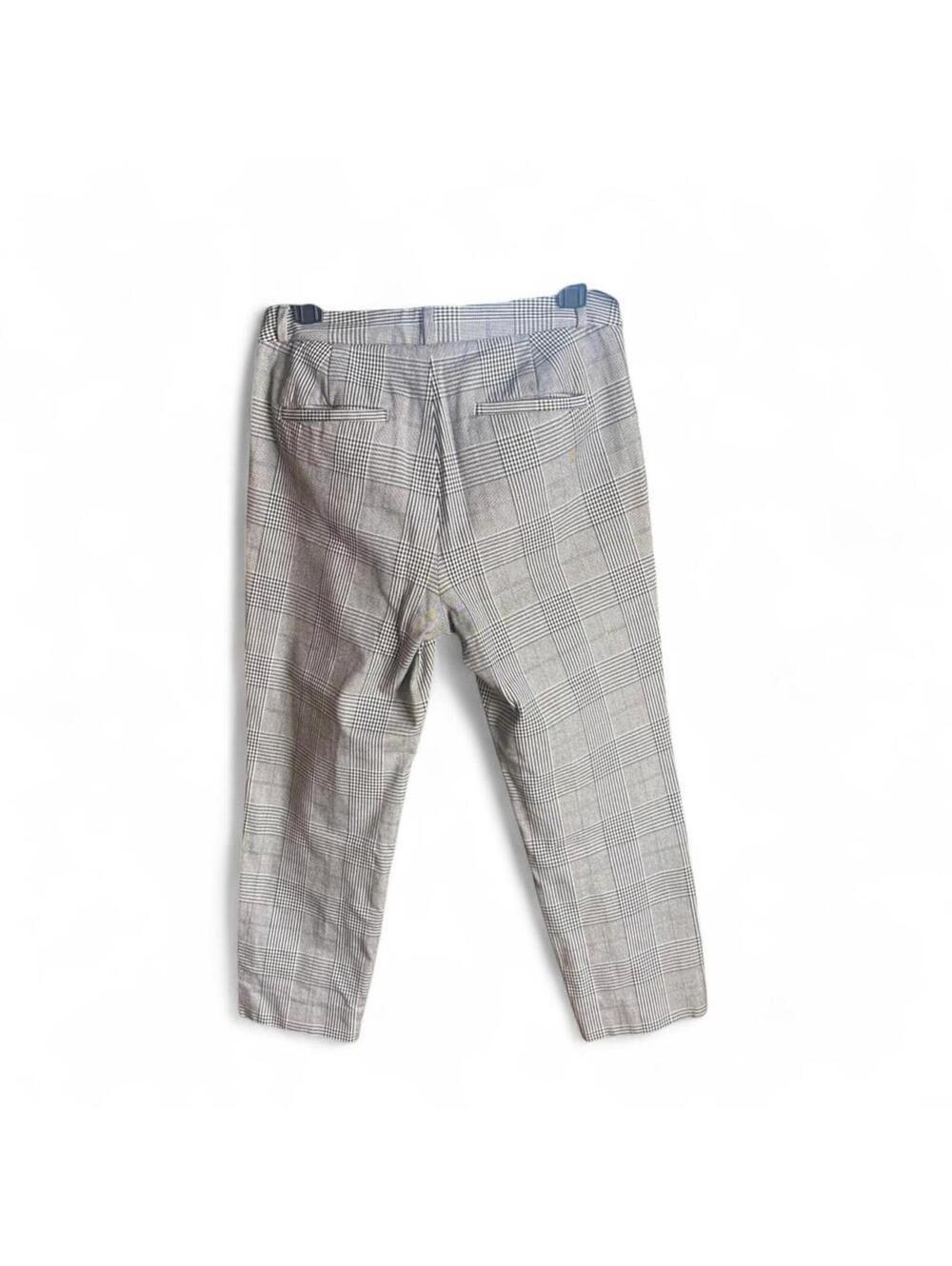 Banana Republic grey & black plaid trousers Size 8 #preppy #workwear - Picture 5 of 5